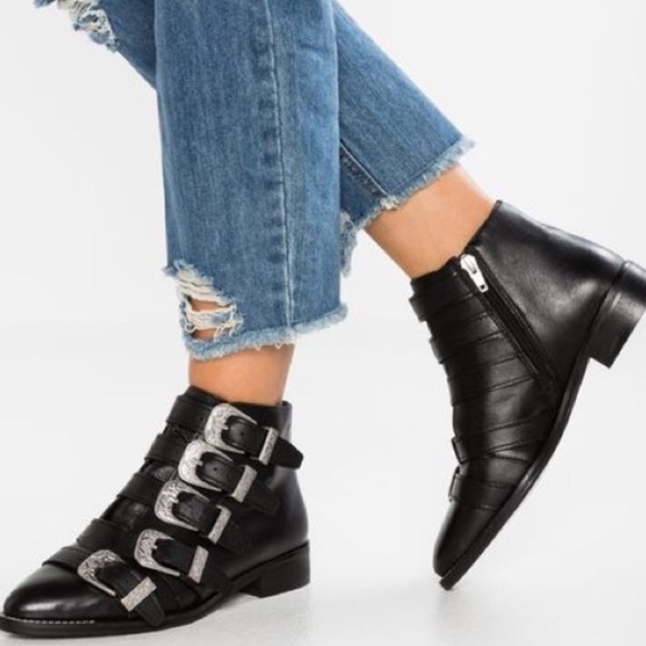 buckle ankle boots topshop
